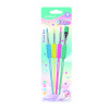 Pinceles, Nylon Dif. Formas, Cuerpo Pastel, Blister x 4 Unds.